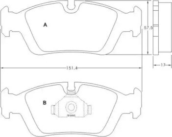 Колодки тормозные дисковые 36678 ABS