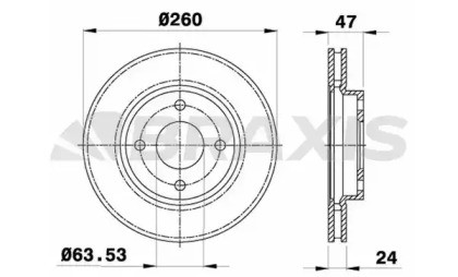 Диск тормозной AE0194 BRAXIS