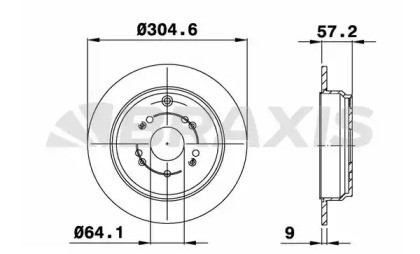 Диск тормозной AE0272 BRAXIS