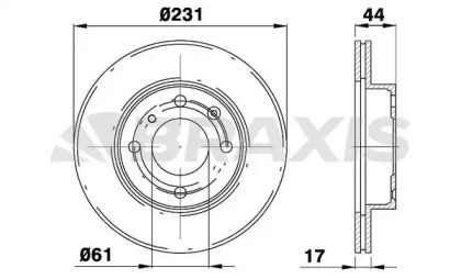 Диск тормозной AE0639 BRAXIS