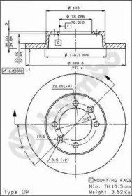 Диск тормозной 08.4480.10 BREMBO