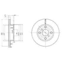 Диск тормозной BG2424 DELPHI