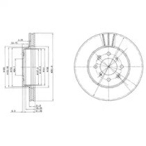 Диск тормозной BG2615 DELPHI