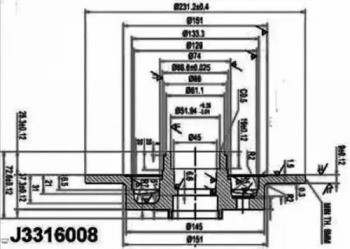 Диск тормозной (комплект) J3316008 H B JAKOPARTS NIPPARTS