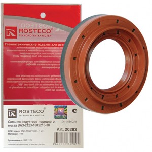 Сальник редуктора переднего моста 36,1х68х12/18  20283 ROSTECO