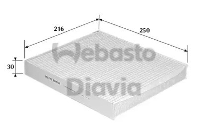 Фильтр салона 82D0325111A WEBASTO