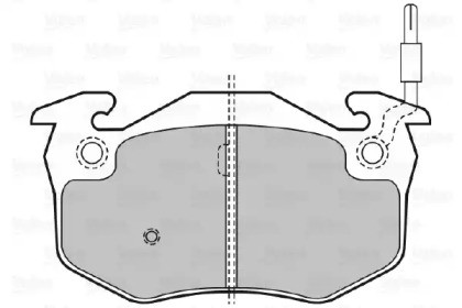 Колодки тормозные дисковые 598177 VALEO PHC