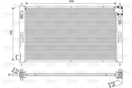 Радиатор охлаждения ДВС 701578 VALEO PHC