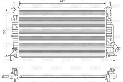 Радиатор охлаждения ДВС 701613 VALEO PHC