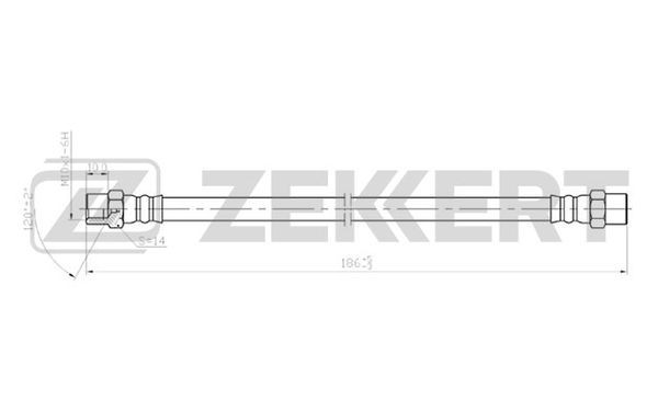 Шланг тормозной BS-9046 ZEKKERT
