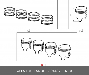 Деталь 5894497 ALFA FIAT LANCIA