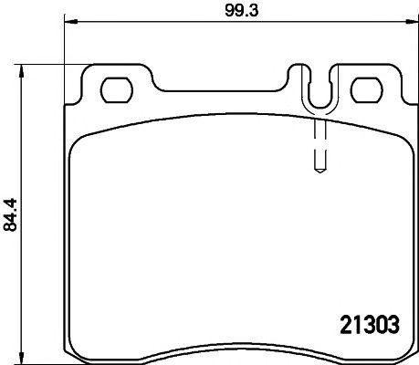 Колодки тормозные дисковые T1049 PAGID