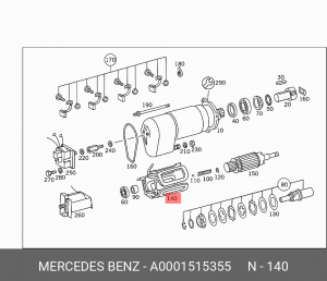 Деталь A 000 151 53 55 MERCEDES BENZ