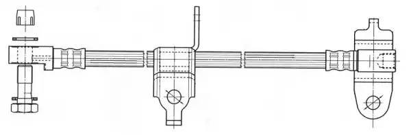 Шланг тормозной 512357 CEF