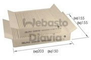Фильтр салона 82D0325229A WEBASTO