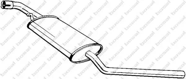 Резонатор - средняя часть системы ОГ 281-465 BOSAL