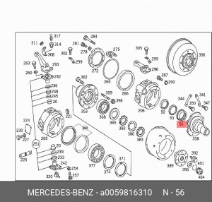 Подшипник A 005 981 63 10 MERCEDES BENZ