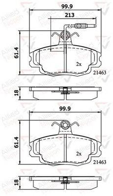 Колодки тормозные дисковые ADB1133 COMLINE