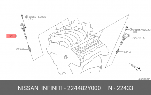 Катушка зажигания 22448-2Y000 NISSAN INFINITI