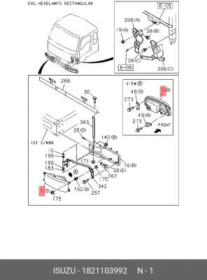 Деталь 1-82110-399-2 ISUZU