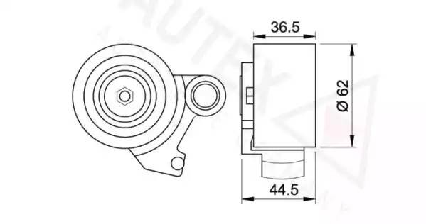 Ролик ремня ГРМ 641823 AUTEX
