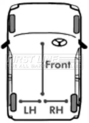 Трос ручного тормоза FKB2599 FIRST LINE