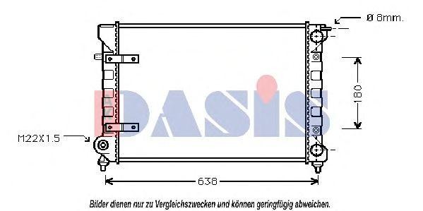 Радиатор охлаждения ДВС 040360N AKS DASIS