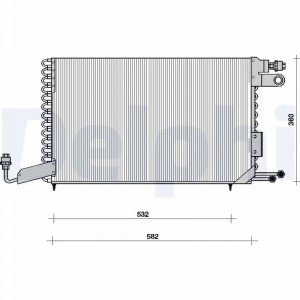 Радиатор кондиционера TSP0225101 DELPHI