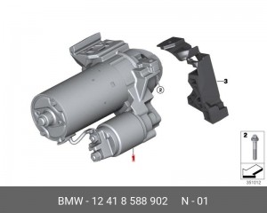 Стартер 12 41 8 588 902 BMW