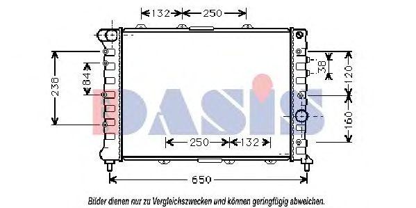 Радиатор охлаждения ДВС 010340N AKS DASIS