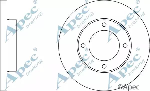 Диск тормозной DSK305 APEC BRAKING