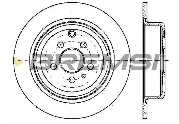 Диск тормозной DBA757S BREMSI