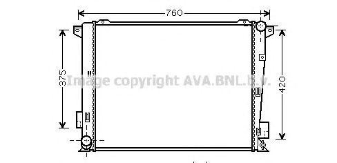 Радиатор охлаждения ДВС HY2191 AVA