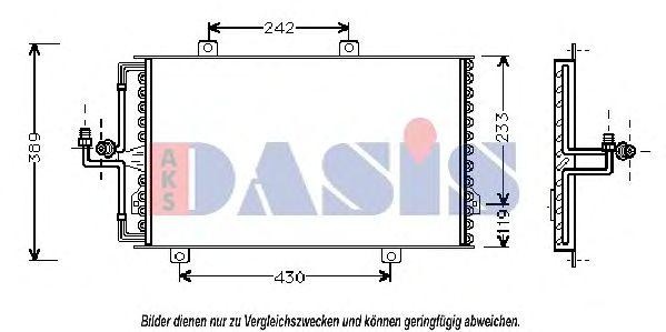 Радиатор кондиционера 012030N AKS DASIS