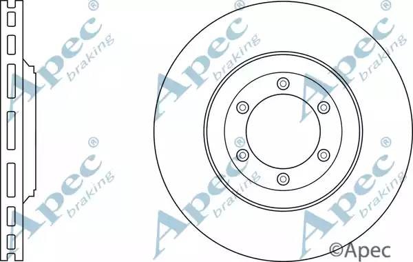 Диск тормозной DSK3076 APEC BRAKING