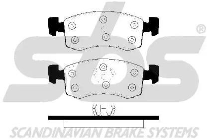Колодки тормозные дисковые 1501229303 S B S