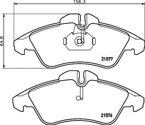 Колодки тормозные дисковые T1111 PAGID