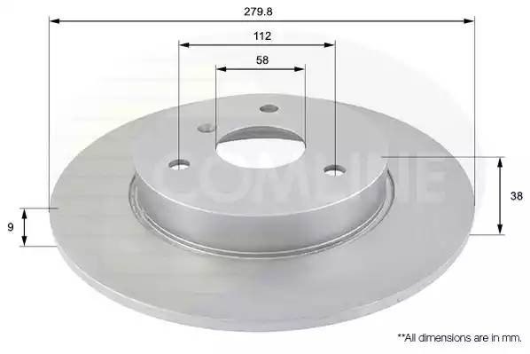 Диск тормозной ADC1607 COMLINE
