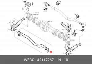 Тяга рулевая 42117267 IVECO