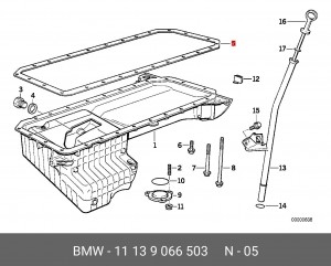 Прокладка уплотнительная 11 13 9 066 503 BMW