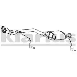 Труба приемная с катализатором 322255 KLARIUS