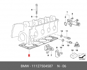 Прокладки ГБЦ (комплект) 11 12 7 504 587 BMW