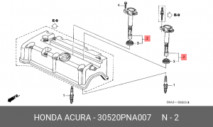 Катушка зажигания 30520PNA007 HONDA ACURA