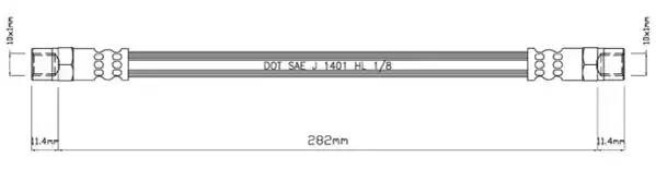 Шланг тормозной VBH966 MOTAQUIP