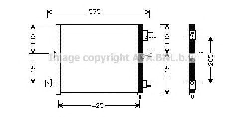 Радиатор кондиционера HY5062 AVA