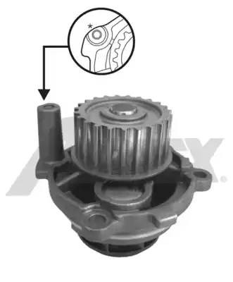 Помпа водяная AUDI A3/SEAT LEON/VW GOLFV PASSAT 2.0FSI 1703 AIRTEX