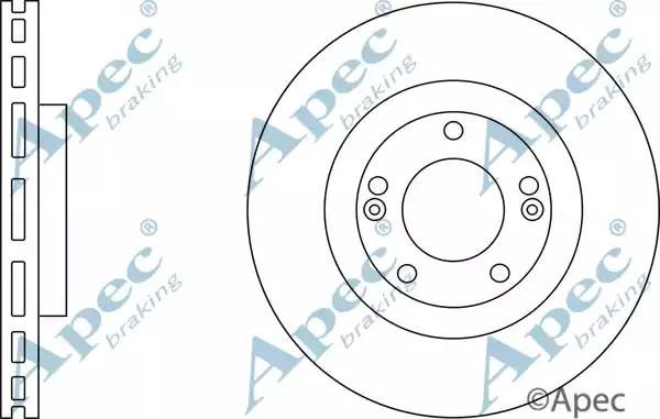 Диск тормозной DSK2780 APEC BRAKING