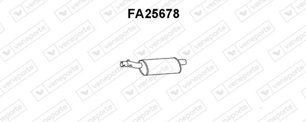 Глушитель - задняя часть системы ОГ FA25678 VENEPORTE