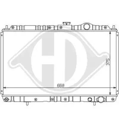 Радиатор охлаждения ДВС 8122124 DIEDERICHS