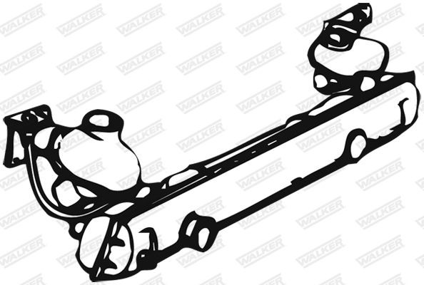 Труба системы выпуска ОГ 04558 WALKER